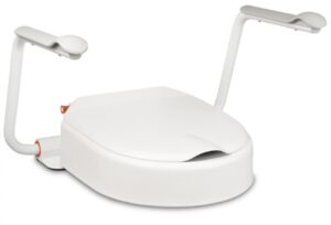 Hi Loo toiletverhoger vast met armleuning - hoogte 10 cm