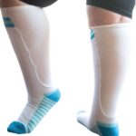 Sportsok met mesh panel  - wit / blauw 35 - 41