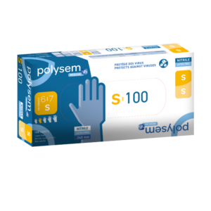 Nitril onderzoekshandschoenen - blauw S