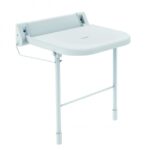 Opklapbaar douchezitje met vloersteunen