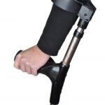 Elleboogkruk dubbel verstelbaar - brons metallic