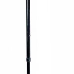 Wandelstok comfortgrip - zwart links - 76-99 cm