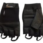 Lederen zomerhandschoenen zwart - XS