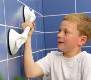 Mobiele wandbeugel kindergreep - 310 mm