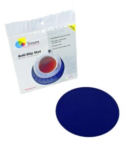 Anti-slip matten rond - blauw 19 cm