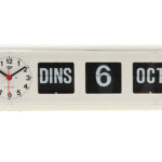 Kalenderklok analoog BQ-38      - wit NL