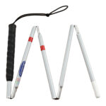 Taststok opvouwbaar aluminium 125 cm - 125 cm