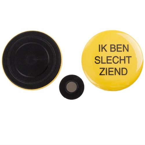 Slechtziend button met magneet